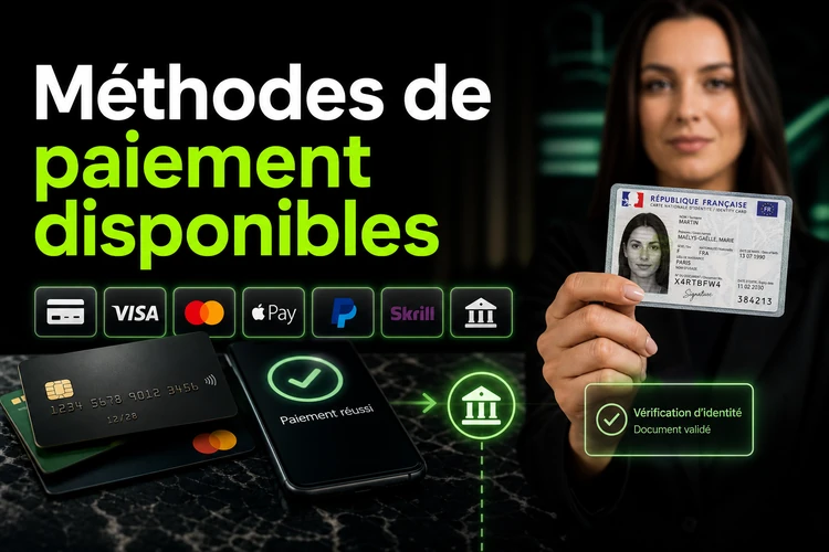 Méthodes de paiement disponibles